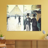 Paris Street, Rainy Day door Caillebotte Canvas Afdruk (Insitu (Woonkamer))