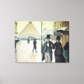 Paris Street, Rainy Day door Caillebotte Canvas Afdruk (Voorkant)