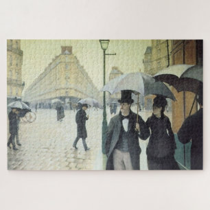 Paris Street, Rainy Day door Caillebotte Legpuzzel