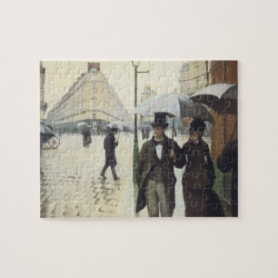 Paris Street, Rainy Day door Caillebotte Legpuzzel