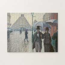 Paris Street; Rainy Day door Caillebotte