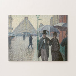 Paris Street; Rainy Day door Caillebotte Legpuzzel