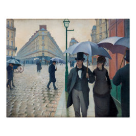 Paris Street; Rainy Day door Gustave Caillebot Perfect Poster