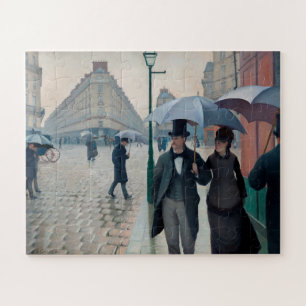 Paris Street Rainy Day door Gustave Caillebotte Legpuzzel