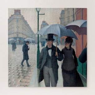 Paris Street Rainy Day door Gustave Caillebotte Legpuzzel