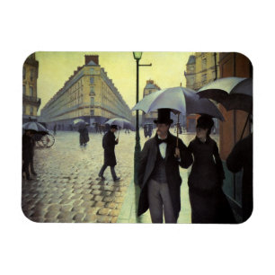 Paris Street Rainy Day door Gustave Caillebotte Magneet