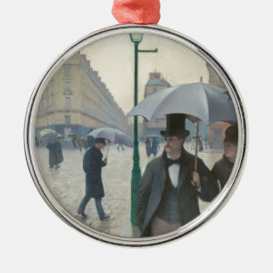 Paris Street Rainy Day Metalen Ornament