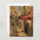 Paris Street Scene Briefkaart (Voorkant / Achterkant)