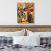 Paris Street Scene Canvas Afdruk (Insitu (Slaapkamer))