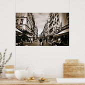 Paris Street Scene (III) Poster (Keuken)