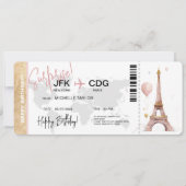 Paris Surprise Carte d'Anniversaire (Devant)