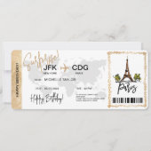 Paris Surprise Carte d'Anniversaire (Devant)