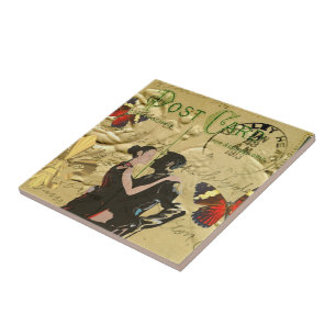 Paris Tango-postkaart Tegeltje