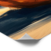 Paris Teddy Fauvist Eiffel Tower Sunset Print (Hoek)