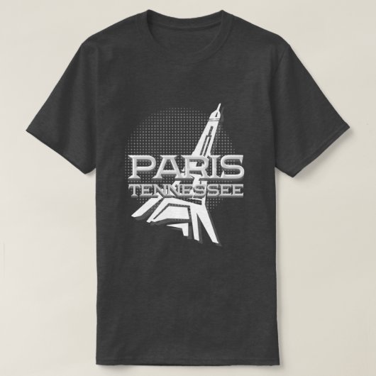 Paris Tennessee Basic Dark T-Shirt (Design voorkant)