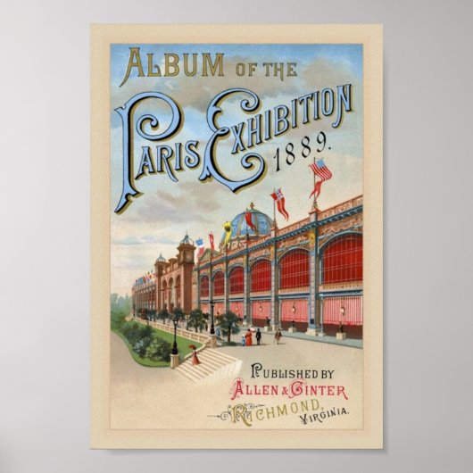 Paris tentoonstelling 1889 poster (Voorkant)
