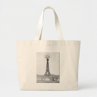 Paris, Texas Eiffel Tower Drawing Grote Tote Bag