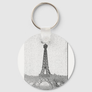 Paris, Texas Eiffel Tower Drawing Sleutelhanger