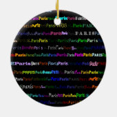 Paris Text Design I Ornament (Achterkant)