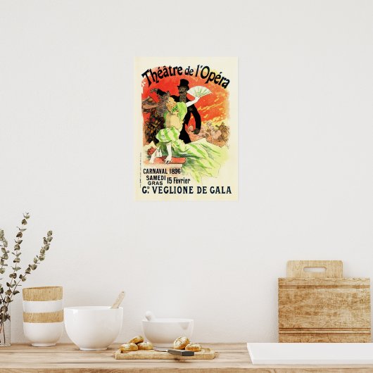 PARIS THEATER DE L'OPERA  Advertisement Poster (Keuken)