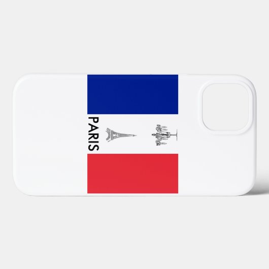 Paris Theme Franse vlag Case-Mate iPhone Case (Achterkant (horizontaal))