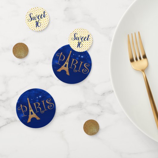 Paris Theme Sweet 16 Feesttafel Confetti (Groep)