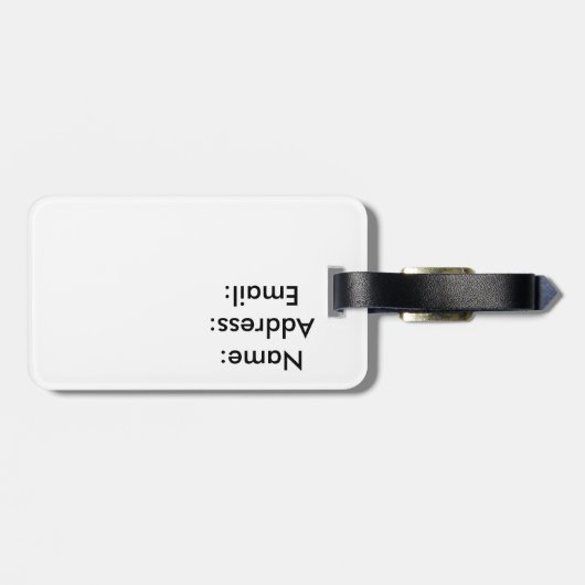 Paris Thgerespecteerd Bagagelabel (Achterkant horizontaal)