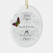  Paris Thmed Wedding  Keramisch Ornament (Rechts)