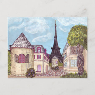 Paris, Tour Eiffel Carte postale inspirée