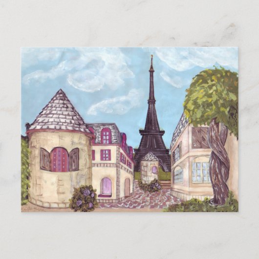 Paris, Tour Eiffel Carte postale inspirée (Devant)