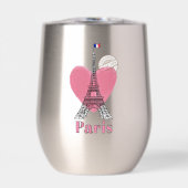 Paris Tour Eiffel Design Vin Thermique Tumbler (Avant)