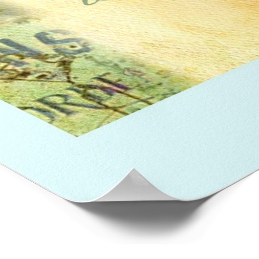 Paris Tour Eiffel illustré POSTER (Coin)