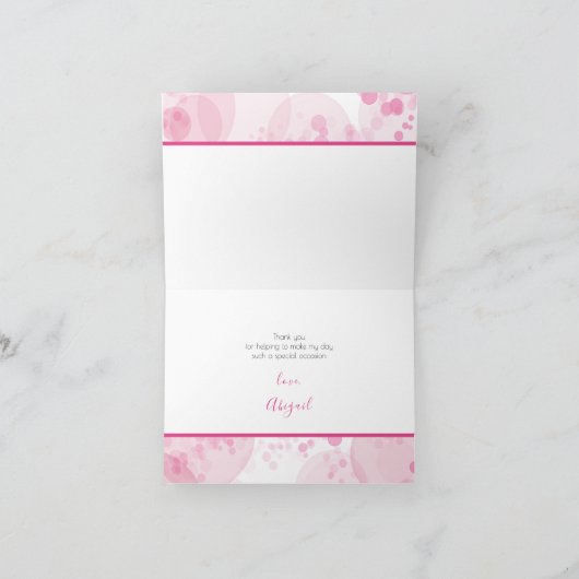 Paris Tour Eiffel Merci Beaucoup Blanc Rose (Intérieur)