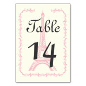 Paris Tour Eiffel - Numéro de table classique mari (Par défaut)