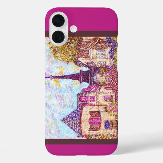 Paris Tour Eiffel pointillisme iPhone 6 coque (Verso)