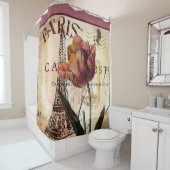 Paris Tulip Shower Curtain Douchegordijn (In situ)