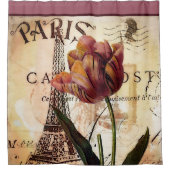 Paris Tulip Shower Curtain Douchegordijn (Voorkant)