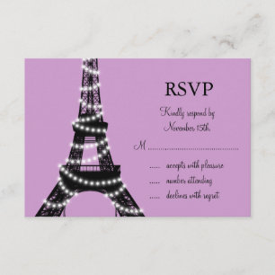 Paris Twinkles RSVP (violet)