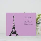 Paris Twinkles Wedding Programme (Staand voorkant)