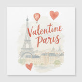Paris Valentine Watercolor – Eiffeltoren Liefde (Voorkant)