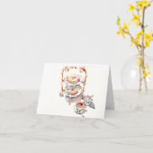 Paris vanmiddag Franse Tea Kaart (Gele Bloem)