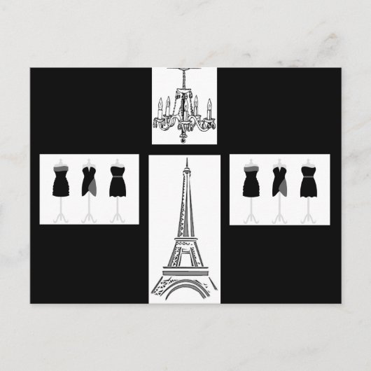 Paris Ville Lumière Tour Eiffel Carte postale fran (Devant)