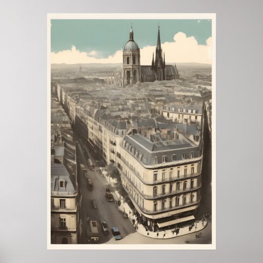 Paris vintage poster (Voorkant)