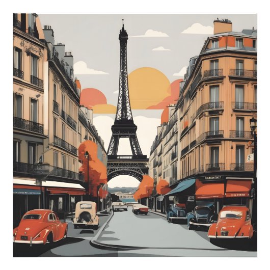 Paris vintage poster (Voorkant)
