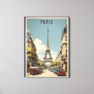 Paris vintage poster canvas afdruk