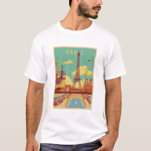 Paris vintage poster t-shirt