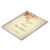 Paris vintage timbre le livre d'invité chic de (Côté gauche)