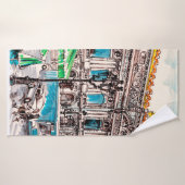 Paris vue rue sur le théâtre Café de Wicked (Serviette de bain)