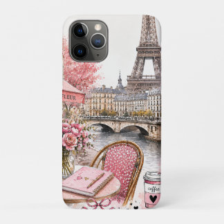 Paris Watercolor Roze iPhone / iPad hoesje