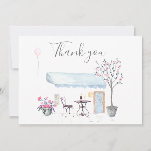 Paris Wedding bedankt je foto (Voorkant)